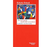 Als ich mich nach dir verzehrte. Zweiundsiebzig Gedichte von der Liebe. (Wagenbach SALTO): 20