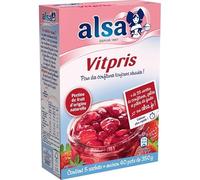 Alsa Vitpris - Confezione da 2 gelatine per marmellata, 5 bustine da 188 g