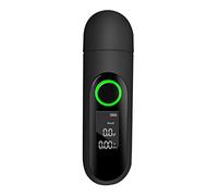 ALSAM Tester dell'alcool, etilometro Tester dell'alcool del respiro Digitale Portatile Tester dell'alcool Senza Contatto (Grey : Black)