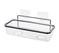 ALSEA - INSTILO - Mensola da doccia - Organizzatore da bagno - Mensola da bagno - Organizzatore da appendere - Mensola da bagno - 27 x 11 x 7 cm, nero