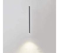 ALSEY Lampadario moderno a LED in argento Faretti Lampade a sospensione nordiche Lampade a sospensione a tubo lungo creative Faretto a soffitto per isola cucina Sala da pranzo Camera da