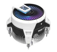 ALSEYE Raffreddatore CPU W90, temperatura visualizzata per case PC di piccole dimensioni con potente ventola di illuminazione ARGB da 90 mm e colonna di calore ad alte prestazioni interna da 40 mm