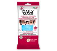 ALSIPHARMA Srl MASCHERINA CHIRURGICA MONOUSO ANTI-FOG DAILY MASK TIPO IIR TRE TNT STRATI ANTISPRUZZO 10 PEZZI
