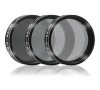 Alstar Kit filtro colorato per telescopio lunare da 3,2 cm, ND96-0.9 ND96-0.6 ND96-0.3, trasmissione del 13% per oculare telescopio, riduce la luminosità complessiva delle superfici lunari