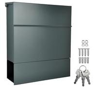 ALSTEN TECH Cassetta delle lettere di design, da parete, RAL 7016 A4/C4