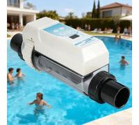 ALSUP Cloratore a Sale, 8/12/16/20g/H Generatori di Cloro salino per Piscina con Acqua salata Dispositivo per clorinatore a Sale per elettrolisi per Piscine, Vasca idromassaggio 20g/h