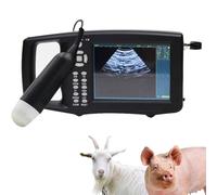 ALSUP Ecografo Veterinario Portatile Riproduzione HD a Colori Multifunzionale, Rilevatore Di Ultrasuoni Veterinario, Macchina per Test Gravidanza