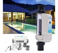 ALSUP Generatore di Cloro con Elettrolisi A Sale, Dispositivo con Selezione Semi/Intera Produzione Cloro per Piscine E Spa 16g/h