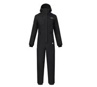 ALSUP Tuta da Sci da Donna, Abbigliamento da Sci Professionale Abbigliamento da Sci Caldo, Antivento, Impermeabile E Traspirante per Uomo E Donna,Nero,M