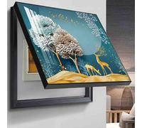 ALSUPEU Coperchio per Scatola elettrica Scatola di Distribuzione Contatore Flip,Coperchio Decorativo per Scatola Elettrica,Pittura Decorazione da Appendere Nascondi Dipinti,013,40 * 30cm