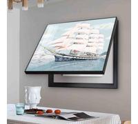 ALSUPEU Coperchio per Scatola elettrica Scatola di Distribuzione Contatore Flip,Coperchio Decorativo per Scatola Elettrica,Pittura Decorazione da Appendere Nascondi Dipinti,004,50 * 40cm