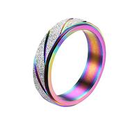 Alt Anelli Anello femminile con strass intarsiato in lega con a decompressione girevole Anello squisito popolare Gioielli di semplici Giocattoli Sessuali per Uomini Anello A Sfera Vibrante (C #2, 8)