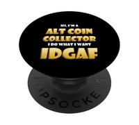 Alt Coin Collector Costume GPU Spec Mining Crypto Miner Meme PopSockets PopGrip Adesivo