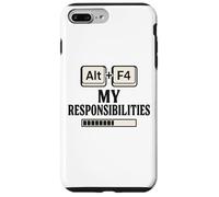 Alt F4 Le mie responsabilità Divertente Nerd Humor Meme Custodia per iPhone 7 Plus/8 Plus