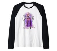 Alt Girl with Scythe and Skulls Mall Goth Y2K Goth Trad Goth Maglia con Maniche Raglan