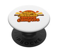 Alta Altitudine Happy Campers Retro Mountain Camping Con Cani PopSockets PopGrip Adesivo