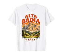 Alta Badia Italia Dolomiti Sci Montagna Snowboard Sci Maglietta