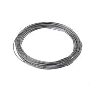 Alta capacità di carico Cavo di sollevamento morbido for pesca in acciaio inossidabile 304 da 10 m, stendibiancheria 7×7(1.2mm)