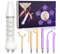 Alta Frequenza Viso, iklestar Macchina Facciale ad Alta Frequenza di per la crescita dei Capelli con 6 Tubi di Vetro, Kit di Bacchette palmari ad Alta Frequenza per uso Domestico