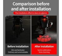 Alta Luminosità LED Moto Targa Luce Con Raffreddamento Emblema Proiezione