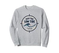 Alta Marea Bassa Marea Malato Soggiorno al Tuo Fianco Nautico Felpa, Unisex per Adulti, Grigio Melange, XL