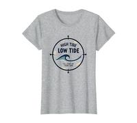 Alta Marea Bassa Marea Malato Soggiorno al Tuo Fianco Nautico Maglietta, Donna, Grigio Melange, L