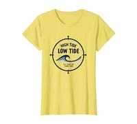 Alta Marea Bassa Marea Malato Soggiorno al Tuo Fianco Nautico Maglietta, Donna, Limone, 3XL