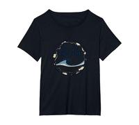 Alta Marea Bassa Marea Malato Soggiorno al Tuo Fianco Nautico Maglietta, Donna Plus-Size, Nero, 5X