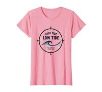 Alta Marea Bassa Marea Malato Soggiorno al Tuo Fianco Nautico Maglietta, Donna, Rosa, L