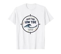 Alta Marea Bassa Marea Malato Soggiorno al Tuo Fianco Nautico Maglietta, Uomo, Bianco, 4XL