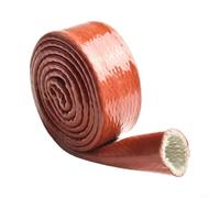 Alta per temperatura per cavo Protector Sleeve 260C Silicone rivestito | Diametro 10 mm, adatto per piccole tubazioni, involucro resistente, previene le ustioni, robusto