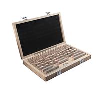 Alta Precisione 122 Pz/set 1 Grado 0 Calibro A Blocco Calibro Ispezione Blocco Calibro Ispezionare Gli Strumenti Di Misurazione,Costruzione robusta(0 grade)