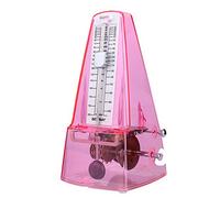 Alta precisione meccanica metronomo con Audible click e campana anello Transparent Pink