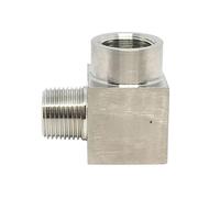 Alta Presse 1/8 "1/4" 3/8 "1/2" 3/4 "1 BSPT NPT Femmina Maschio Gomito 90 Gradi Connettore Accoppiatore In Acciaio 304 Raccordo Acqua Gas(Female To Male,NPT_1/2")