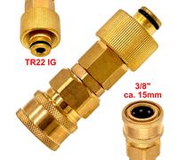 Alta Pressione Adattatore per Kärcher TR22 IG Come Easy Lock Su 3/8 " Rapido