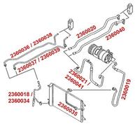 Alta Pressione Linea Bassa Pressione Climatizzatore METZGER per VW Sharan(7M8
