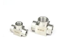 Alta pressione M10x1 M14x1,5 M16x1,5 M18x1,5 M20x1,5 Filettatura metrica Femmina Acciaio inossidabile 304 Raccordo a T a 3 vie300 Bar-M10x1