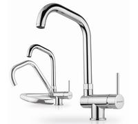 Alta Pressione Rubinetto Contralto Rubinetto Pieghevole Montaggio-Sotto Cromo