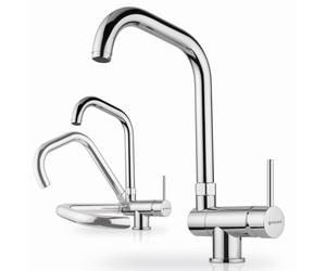 Alta Pressione Rubinetto Contralto Rubinetto Pieghevole Montaggio-Sotto Cromo