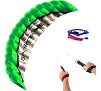 Alta qualità 2,5 m doppia linea parafoil verde paracadute sport spiaggia aquilone facile da far volare presa di fabbrica