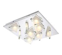 Alta Qualità 40,5W LED Soffitto Luce Lampada Bed Breakfast Cromo Vetro Economica