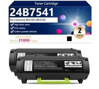 Alta Resa 24B7541 Cartuccia Toner di Ricambio per Lexmark M3350 xM3350 Stampanti, Nitida e Resistente,Black-2 pack