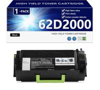 Alta Resa 62D2000 Cartuccia Toner di Ricambio per Lexmark MX710de MX710dhe MX711de MX711dhe MX711dthe MX810de MX810dte Stampanti, Nitide e Resistenti,Black-1 pack