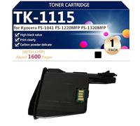 Alta Resa TK-1115 Cartuccia Toner di Ricambio per Kyocera FS-1041 FS-1220MFP FS-1320MFP Stampanti, Chiara e Resistente,Black-1 pack