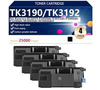 Alta Resa TK3190 TK3192 Cartucce Toner di Ricambio per Kyocera ECOSYS P3050dn P3055dn P3060dn P3260dn M3860idn M3860idnf Stampanti, Nitidi e Resistenti,Black-4 pack