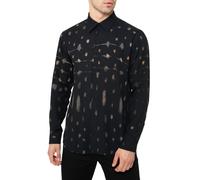 Alta Tensione camicia uomo in fantasia nero L