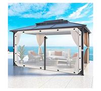Alta Trasparenza Impermeabile PVC Esterno Foglio con ZipperDurable Carport Tende per Portico Gazebo Pergola3x3m/10x10ft Colore A