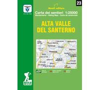 Alta valle del Santerno. Comune di Firenzuola. Carta dei sentieri 1:25.000. Ediz. italiana, inglese, francese e tedesca