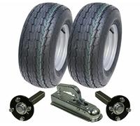 Kit rimorchio 20,5 x 8,00-10 ruote legali stradali ad alta velocità, assi stu...