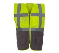 Alta Visibilit Riflettente Cerniera Intera Panciotto Autostrada Gilet